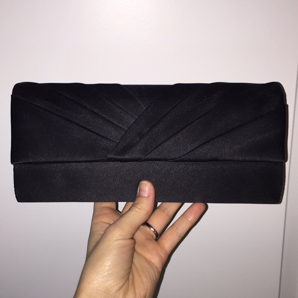 Black formal clutch